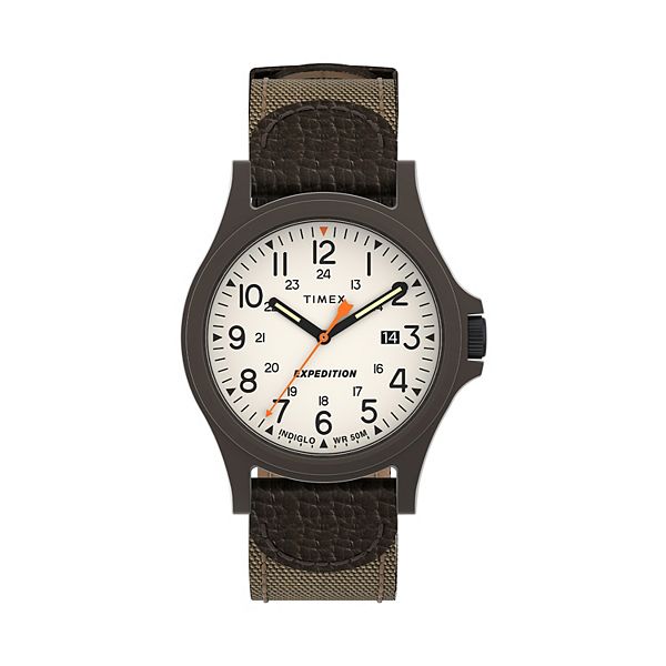 Timex® Expedition Acadia 40 MM Men's Leather Strap Watch - TW4B23700JT