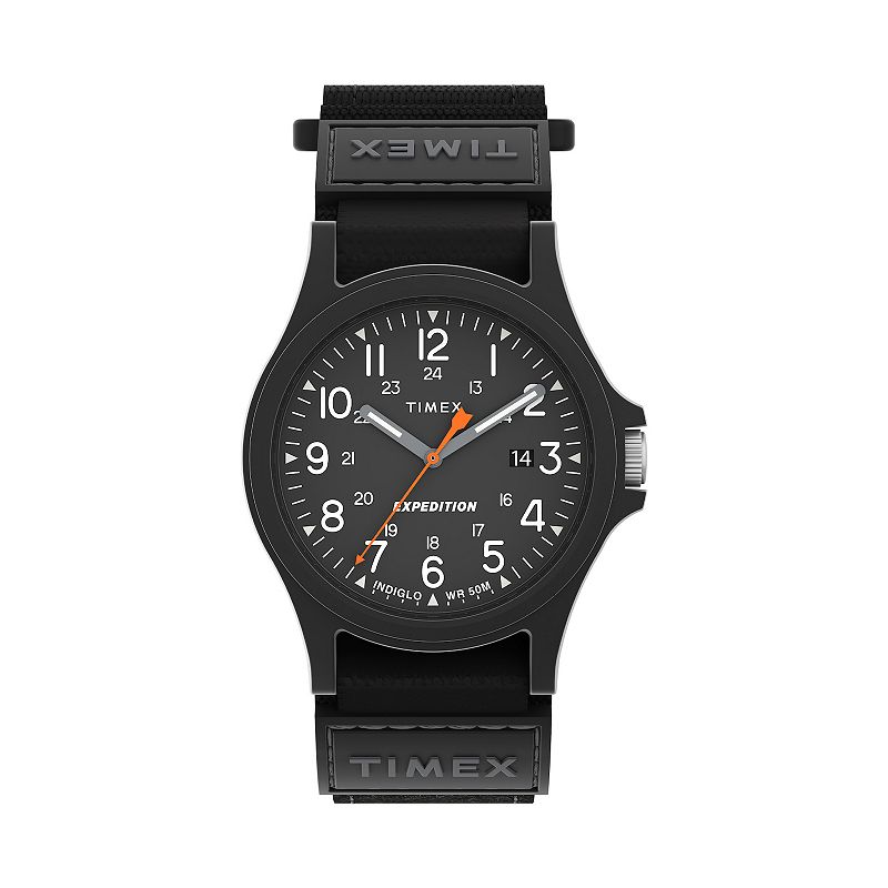 Timex® Men's Expedition Acadia Fast Wrap® 40 MM Men's Strap Watch - TW4B23800JT, Size: Large, Black