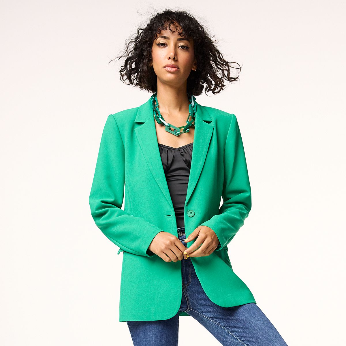 Women's Intempo Long Boyfriend Blazer