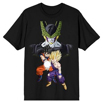 Men's Dragon Ball Z Cell Goku and Gohan Tee