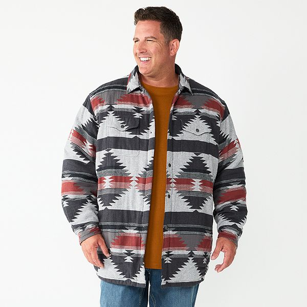 Big & Tall Sonoma Goods For Life® Sherpa-Lined Shirt Jacket