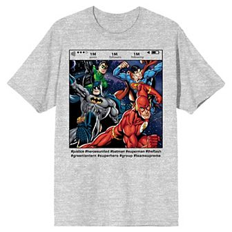 Men's DC Comics JL Justice League Tee