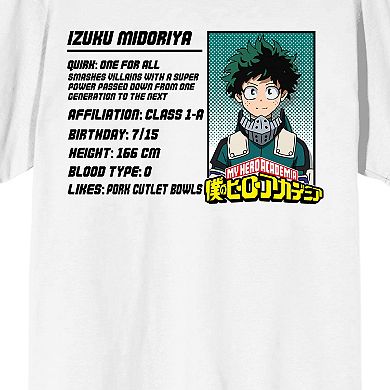 Men's My Hero Academia Deku Name Tee