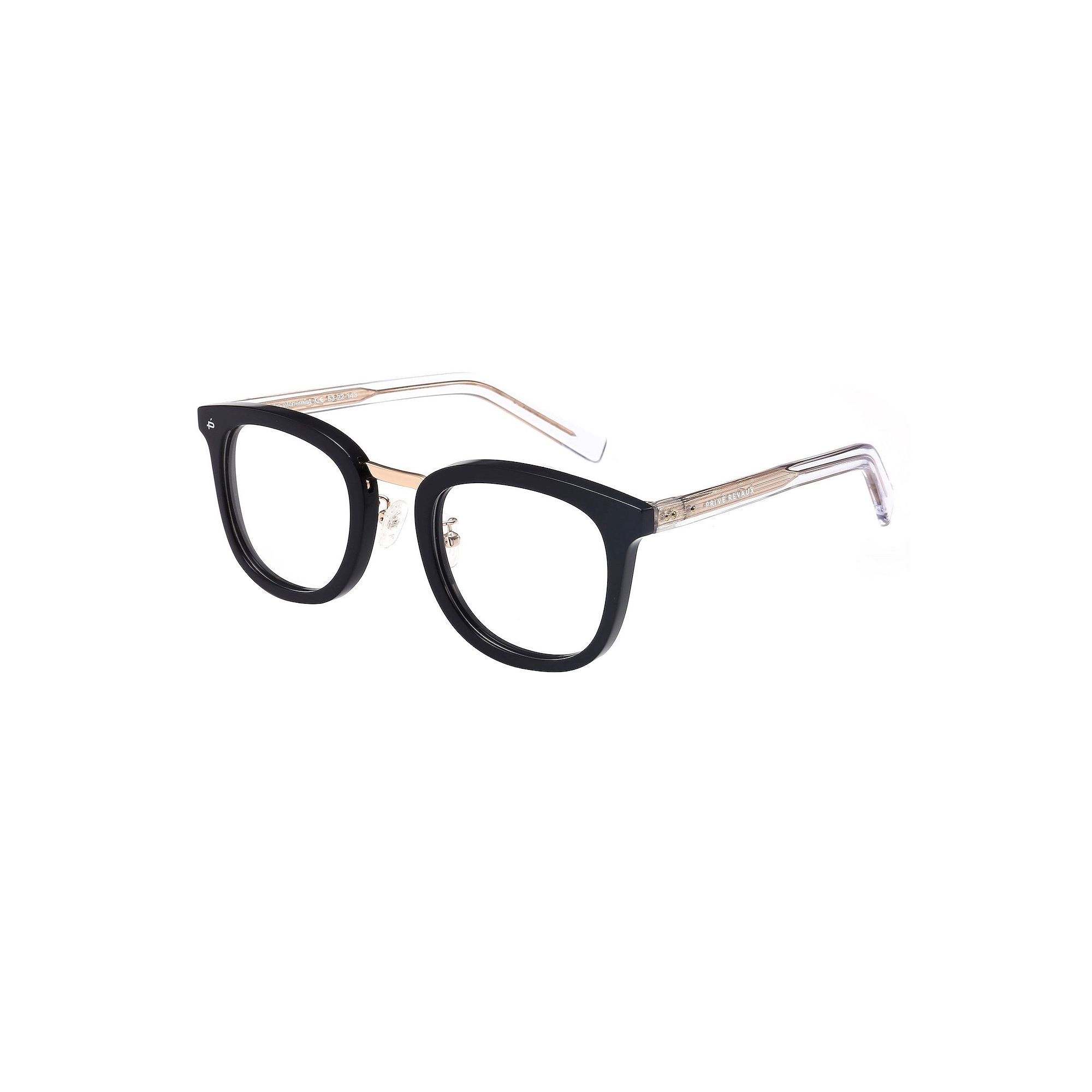 PRIVE REVAUX The Alchemist Reading Glasses, Size: 0, Black Black Crystal