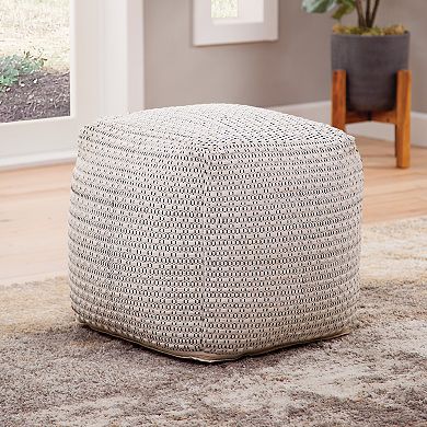 Steve Silver Co. Hakim Square Handwoven Pouf