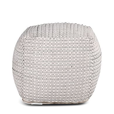 Steve Silver Co. Hakim Square Handwoven Pouf