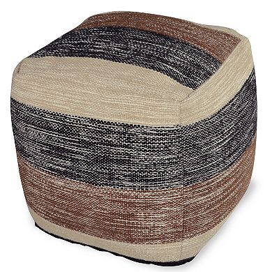 Steve Silver Co. Jamal Square Handwoven Pouf