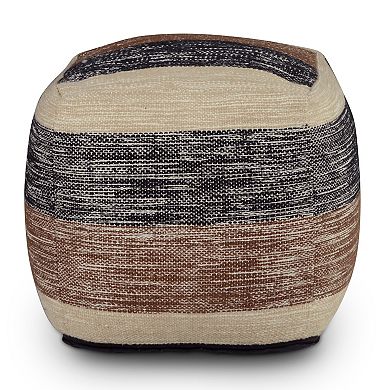 Steve Silver Co. Jamal Square Handwoven Pouf