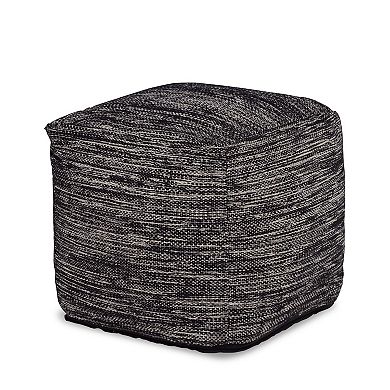 Steve Silver Co. Omari Square Handwoven Pouf Ottoman