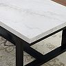 Steve Silver Co. Lucca White Marble-Top Cocktail Table