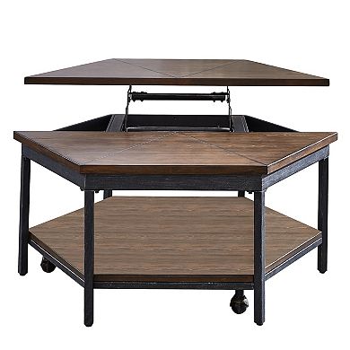 Steve Silver Co. Ultimo Hexagon Lift-Top Cocktail Table