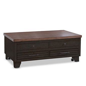 Steve Silver Co. Bear Creek Lift-Top Cocktail Table with Casters