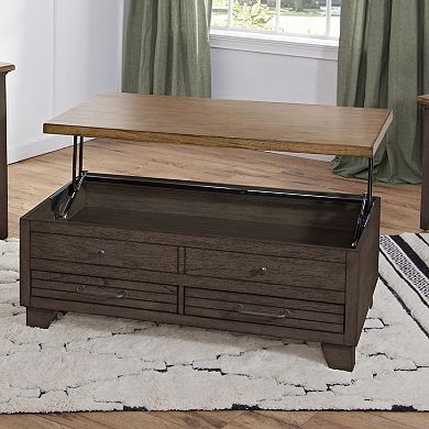Steve Silver Co. Bear Creek Lift-Top Cocktail Table with Casters