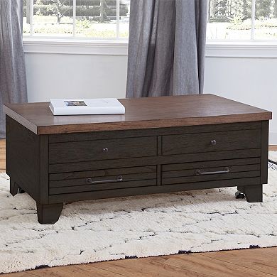 Steve Silver Co. Bear Creek Lift-Top Cocktail Table with Casters
