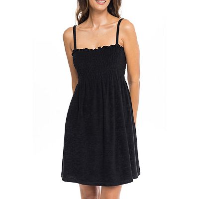 Women s Jordan Taylor Terrycloth Smocked Swim Cover Up Dress