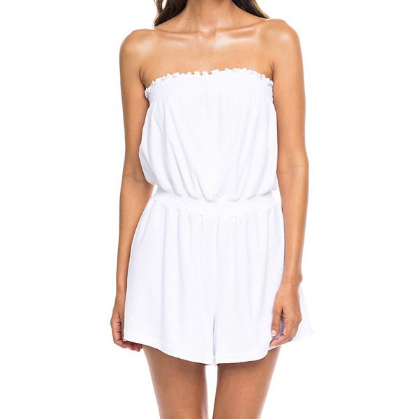 Women's Jordan Taylor Terrycloth Swim Cover-Up Romper