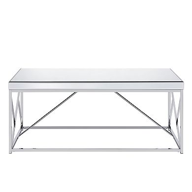 Steve Silver Co. Evelyn Mirror Top Cocktail Table