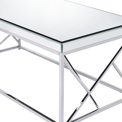 Steve Silver Co. Evelyn Mirror Top Cocktail Table