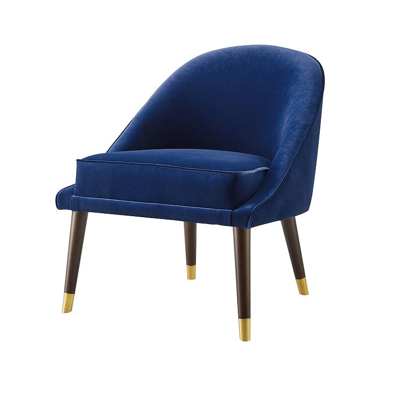 Steve Silver Co. Avalon Velvet Accent Chair, Blue