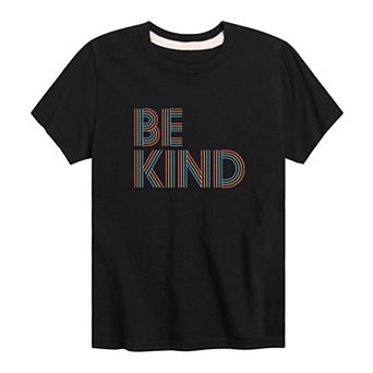 Boys 8-20 Be Kind Rainbow Lines Graphic Tee