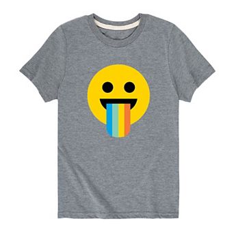 Boys 8-20 Face With Rainbow Tongue Graphic Tee