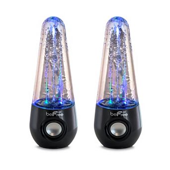 beFree Sound Bluetooth LED Dancing Water Wired Multimedia Speakers