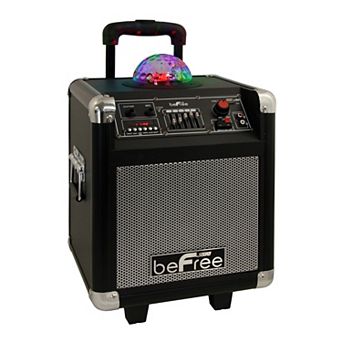 beFree Sound Projection Party Light Dome 6.5-Inch Subwoofer Bluetooth Portable Party Speaker
