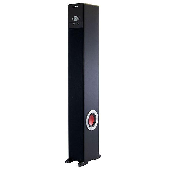 Bluetooth Powered 90 Watt Tower Speaker with Subwoofer & Optical Input