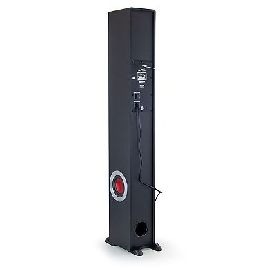 Bluetooth Powered 90 Watt Tower Speaker with Subwoofer & Optical Input