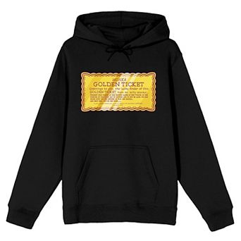 Men's Willy Wonka Golden Ticket Hoodie