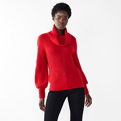 Women's Red Cowl Neck Sweaters | Kohl's