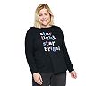 Plus Size Sonoma Goods For Life® Long Sleeve Holiday Graphic Tee
