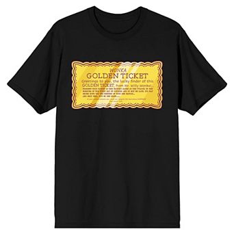 Men's Willy Wonka Golden Ticket Tee