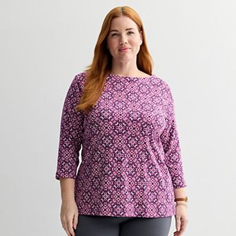 Plus Size Croft & Barrow® Boatneck Top