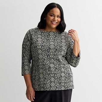 Plus Size Croft & Barrow® Boatneck Top