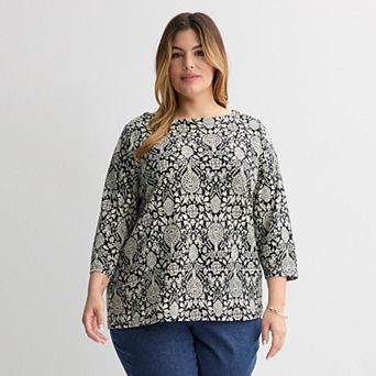 Plus Size Croft & Barrow® Boatneck Top