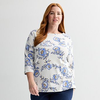 Plus Size Croft & Barrow® Boatneck Top
