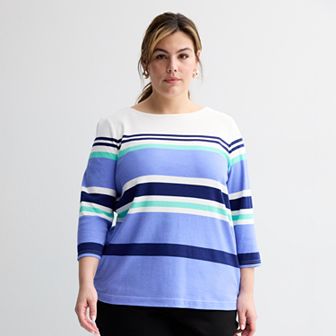 Plus Size Croft & Barrow® Boatneck Top