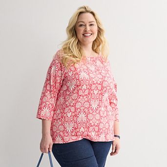 Plus Size Croft & Barrow® Boatneck Top
