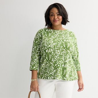 Plus Size Croft & Barrow® Boatneck Top