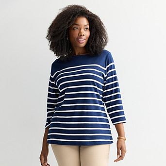 Plus Size Croft & Barrow® Boatneck Top