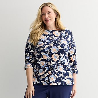 Plus Size Croft & Barrow® Boatneck Top
