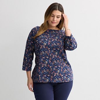 Plus Size Croft & Barrow® Boatneck Top