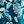 Teal Big Floral