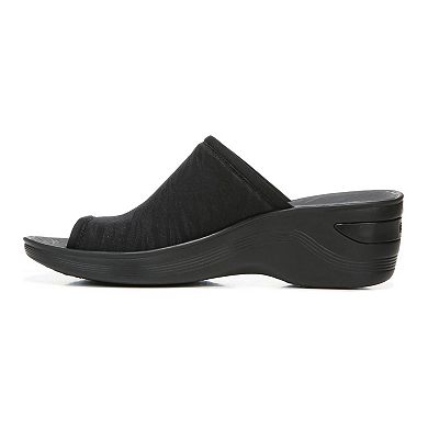 Bzees Deluxe Women's Wedge Slide Sandals