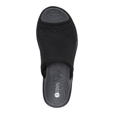 Bzees Deluxe Women's Wedge Slide Sandals