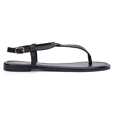 New York & Company Katie Women's T-Strap Sandals