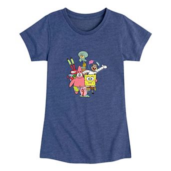 Girls 7-16 SpongeBob SquarePants Group Graphic Tee