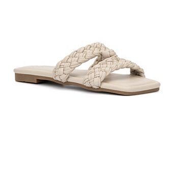 New York & Company Berta Women's Braided Slide Sandals