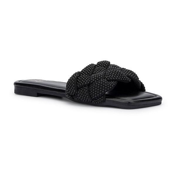 New York & Company Caris Women's Bead Slide Sandals